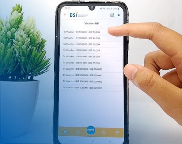 Beli Voucher HP di BSI Mobile